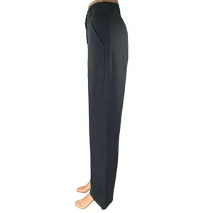 Aritzia Wilfred Women's Black High Rise Straight Wide Leg Trousers Pants Size 6 thumbnail 2