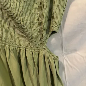 Asymmetrical Ruched Green Sundress for Weddings thumbnail 2