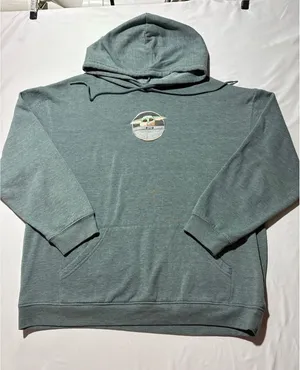 XL Star Wars Baby Yoda Hoodie - Cozy Galactic Vibes! thumbnail 1