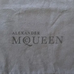 Alexander McQueen Gray Drawstring Dust Bag Sleeper Cover 16.5"x15.5" thumbnail 6