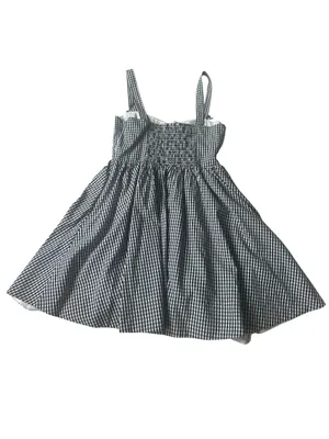 Altar’d State black and white gingham mini dress with delicate bow details thumbnail 9