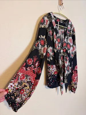 Free People Run Free Printed Tunic‎ Night Combo Size Medium thumbnail 5