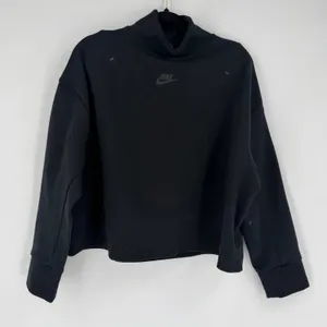 Nike Tech Fleece Turtleneck Women Large Black DD5628-010 Mock Neck Gorpcore Tech thumbnail 3