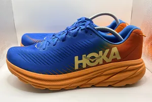 HOKA Rincon 3 Wide Men’s 12 2E Blue Orange Running Athletic Sneakers 1121370 thumbnail 1