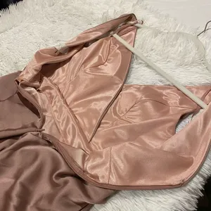 Revelry Blair Satin Gown Bridesmaid Dress in Rose Quartz Size 4 thumbnail 10