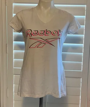 Reebok White Tee with Pink Graphic thumbnail 1