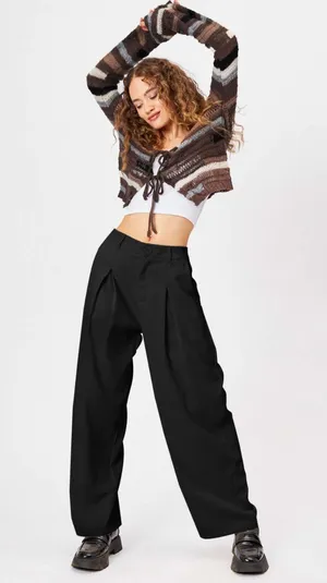 Cider Pleated Wide Leg Trousers thumbnail 1