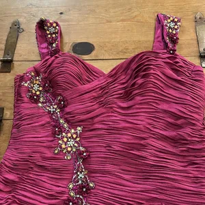 May Queen Pink Embellished Ruched Formal Party Evening dress Size 20 thumbnail 4