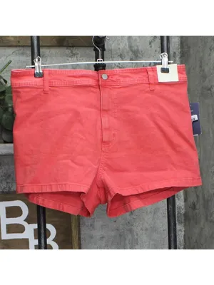 NWT Universal Thread High-Rise Sailor Denim Jean Shorts 93070841 Red 16 thumbnail 2