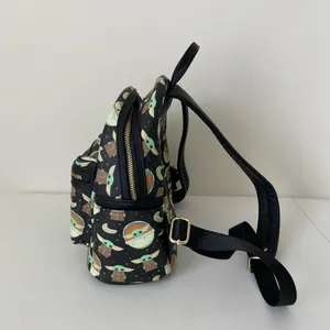 NWOT‎ Loungefly Disney Parks Mandalorian Baby Yoda Grogu mini backpack bag thumbnail 2
