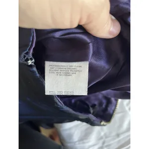 Jessica McClintock for Gunne Sax Blue Glitter Strapless Formal Dress Size 3 thumbnail 11
