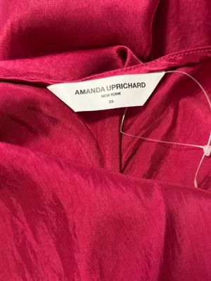 Amanda Uprichard Ashton Maxi Dress in Wine thumbnail 5
