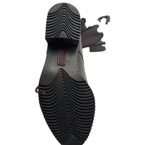 Sporto Brown leather lace-up ankle‎ boots with a square toe Women's Size 6.5M thumbnail 4