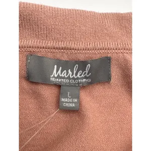NWT Marled Reunited Clothing Cardigan‎ Sweater Dusty Rose Button Down Large thumbnail 7