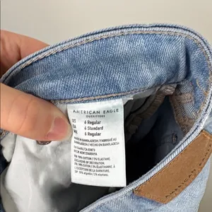 American Eagle Super High Rise Flare Jeans Women’s Size 6 Regular Blue Denim thumbnail 6