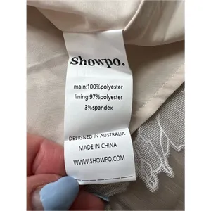 Showpo NWT Philine Midi Jacquard Plunge Dress Off White Size 2 thumbnail 14