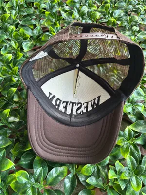 Brown “Western” SnapBack roped on the Brim thumbnail 3