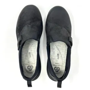 Clarks Cloudsteppers Black Sillian 2.0 Ease Adjustable Strap Slip On Shoes 7.5 thumbnail 7