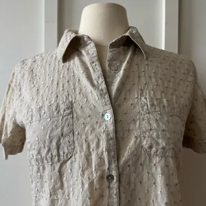Classic Elements Petite Embroidered Button Up Top thumbnail 2