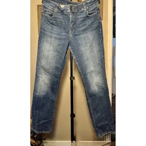 Levis 526 Slender Straight Jeans‎ Womens 16 Blue Medium Wash Denim Stretch Pants thumbnail 2
