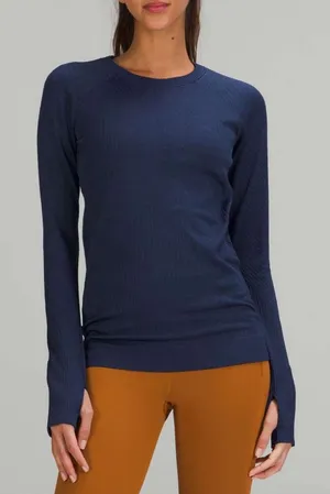 Lululemon Rest Less Pullover, Night Sea thumbnail 1