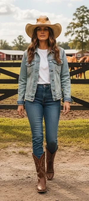 Cute natural straw cowgirl hat thumbnail 1