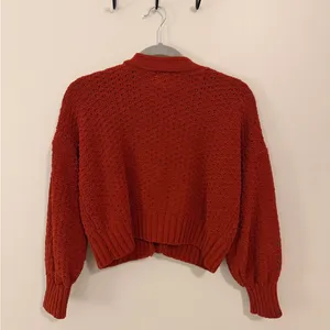 Pink Rose Women's Rust Cardigan Sweater thumbnail 2