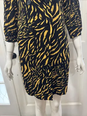 PINKO Viscose Made in Italy $365 ZEBRA BLAZER NOKOTA ITALIAN Dress 40 US SZ 4 thumbnail 9