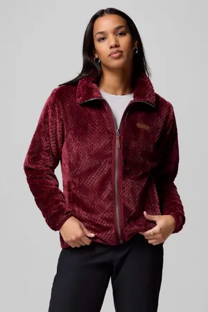 Columbia Fire Side II Sherpa Full Zip Plush Silky Soft Fleece Jacket Cozy Pocket thumbnail 1