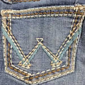 Wrangler Retro Low Rise Boot Cut Jeans Size 0/34 Tall Medium Wash Denim Western thumbnail 15