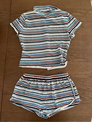 Lovers + Friends Striped Short Matching Set thumbnail 6