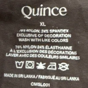 Quince Black Square Neck Bodysuit Women XL‎ Minimalist Stretch Essential thumbnail 10