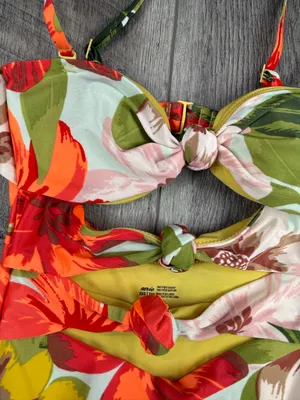 Aerie Cream Tropical Cutout One Piece Swimsuit thumbnail 5