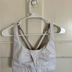 Lululemon white‎ Stash it All bra size 6 thumbnail 2