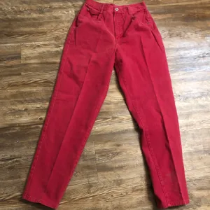 Red Vintage GITANO High waisted straight leg jeans (Vintage size 10/ US Size 6/ Waist 28”) thumbnail 1