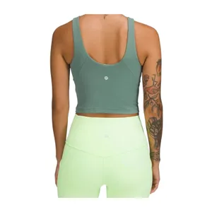 Lululemon Align High Neck Tank Top Tidewater Teal Blue Size 2 - READ thumbnail 4