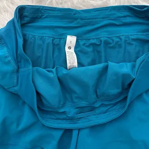 Lululemon Fast and Free High Rise Classic Fit Split Short 3" Hawaiian Blue XL thumbnail 10