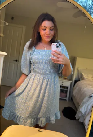Sienna Sky Blue Floral Sundress thumbnail 1