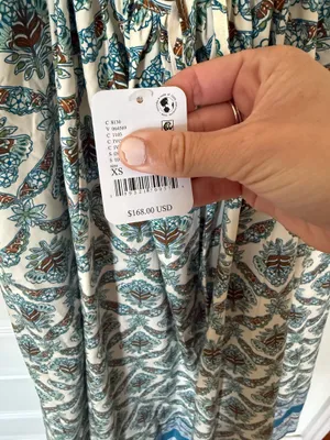 Free People Sorrento Beach Midi Dress Orange X-Small thumbnail 4