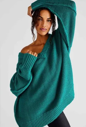 Free People Alli V-Neck Sweater thumbnail 1