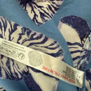 By Anthropologie XS Halter Cutout Midi Dress Maxi Blue Seashells Print. J-13 thumbnail 13