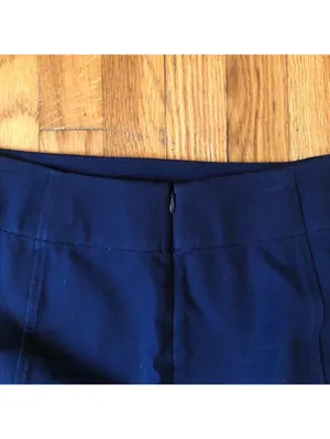 M.M. Lafleur Women's Basic Black Mini Skirt Back Zipper Closure - Size 12 thumbnail 6