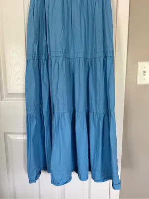 Quince Aqua Blue Long Maxi Dress Summer thumbnail 9
