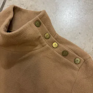 Dudley Stephens Bailiwick Button Turtleneck Vello Fleece (Camel) thumbnail 2
