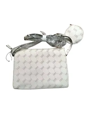 Nicole Miller Crossbody Bag White Beige NWT thumbnail 2