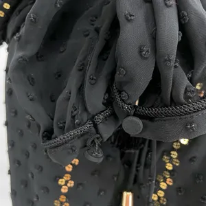 Altuzarra + Target Black Maxi Dress Gold Sequins Long Sleeves Cocktail Size 6 thumbnail 8