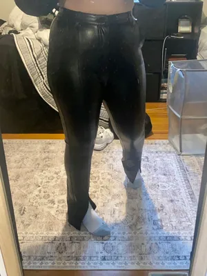 Abercrombie Curve Love Vegan Leather Pants thumbnail 5