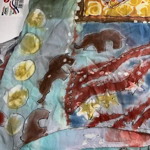 Vintage Artsy Hand dyed top watercolor painted style thumbnail 7