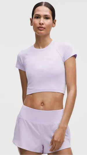 Lululemon Swiftly Tech Cropped Short Sleeve 2.0 size 4 thumbnail 1