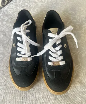 GBG Los Angeles Black and White Women's Sneakers with Gum Sole thumbnail 1